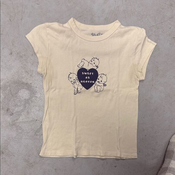 PacSun Tops - John Galt Tiny Tee - Size Small - Blue "Sweet as Heaven"